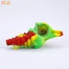 Conch fischio design Fumo di sigaretta Pipa in silicone Acqua Narghilè Bong Herb Shisha Tubi Dab Rigs per tabacco