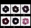 50pcs Girl Women's Velvet Hair Scrunchies Tie Accessories Ponytail Holder Scrunchy Hair bands velour Hair loop Pleuche Headwear