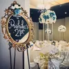 Süslemeler Düğün Dekorasyon Çiçek Vazo Metal Vazolar Yapay Çiçekler için Altın Masa Merkezi Evlilik Töreni Yıldönümü Partisi D