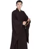 3 ألوان Zen Buddhist Robe Lay Monk التأمل ثوب الراهب التدريب بدلة موحدة وضع ملابس بوذية مجموعة البوذية رداء الجهاز