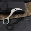 2020 nouveau petit couteau à griffes Karambit 1.29 "D2 lame en acier pleine soie poignée en acier inoxydable couteaux à griffes tactiques avec Kydex