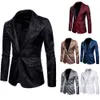 2019 nieuwe luxe blazer mannen formele slim fit one button pak blazer business coat avond party casual overjas tops