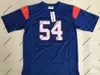 7 Alex Moran 54 Thad Castle Football Jersey Blue Mountain State BMS TV Show Goats Double Stitched Name and Number