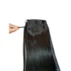 100 remy extensão do cabelo humano grampo ondulado rabo de cavalo envoltório em torno da extensão do cabelo rabo de cavalo em linha reta uma peça envoltório rabo de cavalo peruca f3086945