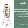 Free Tax Free 3-1 Elight IPL RF + YAG Лазерная машина для красоты для удаления волос Tattoo Омоложение омоложения угрева