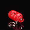 Mini Keychain Novel Lighter Creative Inflatable Gas Tank Cigarette Butane Gas Funny Lighters Key Chain