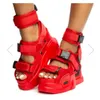 SWONCO CHUNKY SANDALS KVINNA SOMMAR SKOR HÖG TOPP BELT BUCKET Sandals Platform 2019 Ny Kvinna Sexig Högklackat Strand Sandal Shoe1