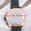 Casual Men's Sport Horloge Quartz Mening VK Chronograph Rose Gold Rvs Case Black Bezel Rubber Band Mon Klein Diensten Werk U0116100