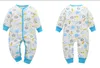 Baby Strampler Jungen Cartoon Print Overalls Mädchen Langarm Baumwolle Body Neugeborenen Thermal Playsuit Kinder Designer Clim Kleidung Pyjamas C6676