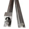 2 set SBR10 10mm supportano completamente l'asta dell'albero della guida lineare + 4 cuscinetti lineari SBR10UU Guide lineari Guide cilindriche Cursori per la lavorazione del legno