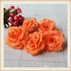 100st 8cm Silk Rose Flower Heads 16 färger för bröllopsfest Dekorativ konstgjord simulering Silk Peony Camellia Rose Flower273R