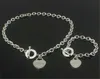 Regalo di Natale in argento 925 con collana d'amore, set di gioielli con ciondolo a forma di cuore di nozze295U
