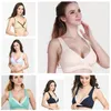 Women Bra Wire Free Lace Side Vest Type Cross Sleep Bra Nursing Cotton Bra for Pregnant Yoga underwear 11 color free shipping