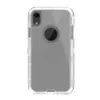 Heavy Duty Clear Robot Defender Cases Transparent for iPhone 14 13 12 11 XS MAX Samsung note 20 Ultra S22 A53 Shockproof Case with OPP Bag