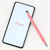 Venda imperdível 2 em 1 caneta esferográfica stylus touch pen para iphone samsung tablet celular stylus touch pen com clipe