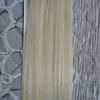 Peruwiańska Virgin Hair Tape Hair 100g Taśma w ludzkich rozszerzeń włosów Prosto Remy na kleju Niewidzialny PU Wątek