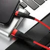 1m 3ft Nieuwe duurzame hi-weerstand gevlochten nylon USB Type-C-kabels 2.4a snel oplaad microschan synchronisatie USB Charger Cord voor telefoon S9