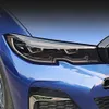 BMW 3シリーズG20 2020カースタイリングヘッドライトフィルムフロントライトランプブラックフォイルプロテクターカバートリムステッカーエクステリアアクセサリー309239450