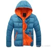 Jaquetas masculinas de inverno casaco quente esporte baixo parkas casaco masculino cor sólida