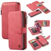 Luxury plånbok lädertelefonfodral för Samsung Galaxy S23 S22 S21 Obs 20 10 stötsäker mjuk TPU -bakslag för iPhone 14 Propro 14p7882475