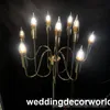 نمط جديد زهرة اصطناعية عيد الميلاد الوقوف مع الأعمدة الذهبية walkway عمود حامل ل مرحلة الزفاف الديكور decor0986
