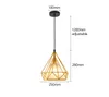 Wholesale Nordic loft vintage industrial wine bar three iron art dining chandelier study diamond creative personality lamps and lanterns