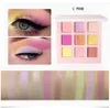 DHL GRATUIT HANDAIYAN Maquillage des yeux Fard à paupières Palette 9 couleurs Shimmer Pigmenté Ombre à paupières Maquillage Mat Ombre à paupières Poudre Beauté