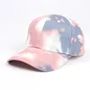 Gradient Baseball Cap Tie-Dye Trucker Hat Vår Sommardesigner Färgrik Sun Hat Mode Utomhus Sport Hip-Hop Cap Gratis Frakt HHA1425