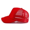 Mężczyźni Regulowany swobodny kapelusz baseballowy Summer Outdoor Lady Ponytail Plain Cap Trucker Hat3268527