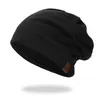 Zachte gebreide losse schedelmuts Hiphop Boy Street Style-hoed Slouchy Baggy Beanie6229571