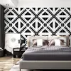 Nordic Black White Stripes ПВХ обоев декора дома Минималистский Ins Геометрический Обои для спальни гостиной