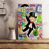 Alec Monopoly Riding Soldens Home Decor Pittura a olio su tela Handpainted / HD-print Wall Art Picture Personalizzazione è accettabile 21052402