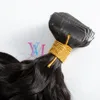 VMAE Maleisische Tangle Gratis Remy Virgin Tape in 3A 3B 3C Kinky Krullend 100g Natuurlijke kleur Single Donor Real Menselijk Hair Extensions