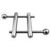 Chastity Devices Stainless Steel Adjustable Slider Rod Testicle Scrotum Ball Stretchers Clamp #R98
