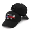 دونالد ترامب 2020 قبعة البيسبول كامو كاب للتعديل strapback مع لنا العلم نجمة snapback الأزياء عارضة الرياضة الشاطئ الركض غولف قبعات TL1280