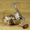 Ny hastighetsförhållande 5.2: 1 Metall Spinning Fiske Reel EF1000-6000 Spinning Reels Ocean Sea Boat Ice Fishing Tackle Aluminium Fishing 12 Ball K906