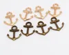 300pcs Vintage Alloy Nautical Anchor Antik Silver Bronze Charm Pendant för halsband Smycken Göra fynd 19x15mm