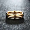 2020 новые женские кольца из нержавеющей стали золото серебро цвет антиаллергенный гладкий простой свадебные пары кольца для женщин
