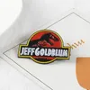 Movie Jurassic Enamel Pins Dinosaur Badges Custom Brooches Pastel Lapel pin Denim Shirt Dark Punk Adventure Jewelry Gift Fans