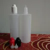 120ml PE Plastic Dropper Bottles E liquid Oil Bottle CR Tamper Evident Caps Thcik Plastic Container 4OZ