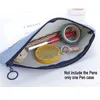 New Canvas Zipper Pencil Case Simple Striped Grid Pen Bag School Pencil Makeup Pouch Cosmetics Storage Bags Office Stationery