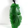 Chinese Exquisite Natural Jadeite Goldfish mão-esculpida Jadeite Jade Esculpido Goldfish Pendant