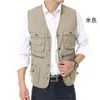 Joli gilet pour hommes, multi-poches, pographe, gilet creux, Vogue, pour voyageurs, travail, Male258e