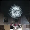 New Chandeliers Firework LED Light Stainless Steel Crystal Pendant Lighting Ceiling Light Fixtures Chandeliers Lighting bulb included