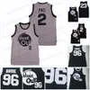 O basquete universitário usa o torneio MOive Shoot Out #96 Birdie Tupac 23 Motaw 2 Pac Jersey de basquete de filmes 100% costura Black S-3xl Fast Shipping 1 Transactions