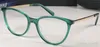 Yeni Moda Tasarım Optik Reçete Glasse Kedi Göz Kare Çerçeve Kadınlar için Popüler Stil En Kaliteli Satış HD Temizle Lens 3383