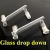 45 Degree Glass Dropdown Drop Down Adapter For Bong Hookahs Water Pipe Smoking 14mm 18mm Male Female Joint Bong