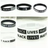 Black Lives Matter-Silikon-Armband „I CAN'T BREATHE“, schwarzes Silikon-Gummi-Armband, Armreifen für Männer und Frauen, Party-Geschenk, 19 Stile, RRA3133