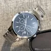 Sell luxury watch New modern Stainless Steel Male Business Wristwatch Men Fashion stop watch Top quality Sports clock relogio 207E