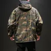 Yasuguoji Ny 2019 Höst Japanese Vintage Camouflage Jacket Män Streetwear Pullover Men Jacka Ficka Loose Hooded Mens Jackor